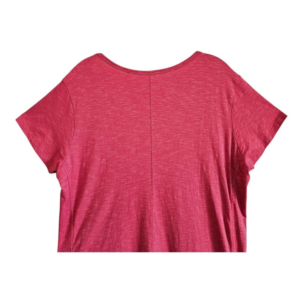 TOAD & CO XL Marley Dress Hibiscus Short Slv Organic Cotton Tencel NEW No Belt - Picture 7 of 8